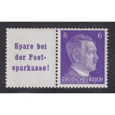 ALEMANIA 1941 ESTAMPILLAS SE-TENANT ZUSAMMENDRUCKE NUEVAS CON GOMA MI W154